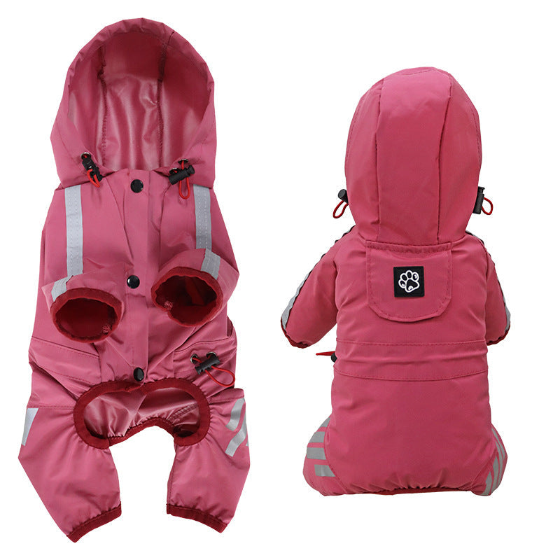 Dog Raincoat Full Package Four Feet Waterproof Rain Cape Pet Products Pets Fashion
