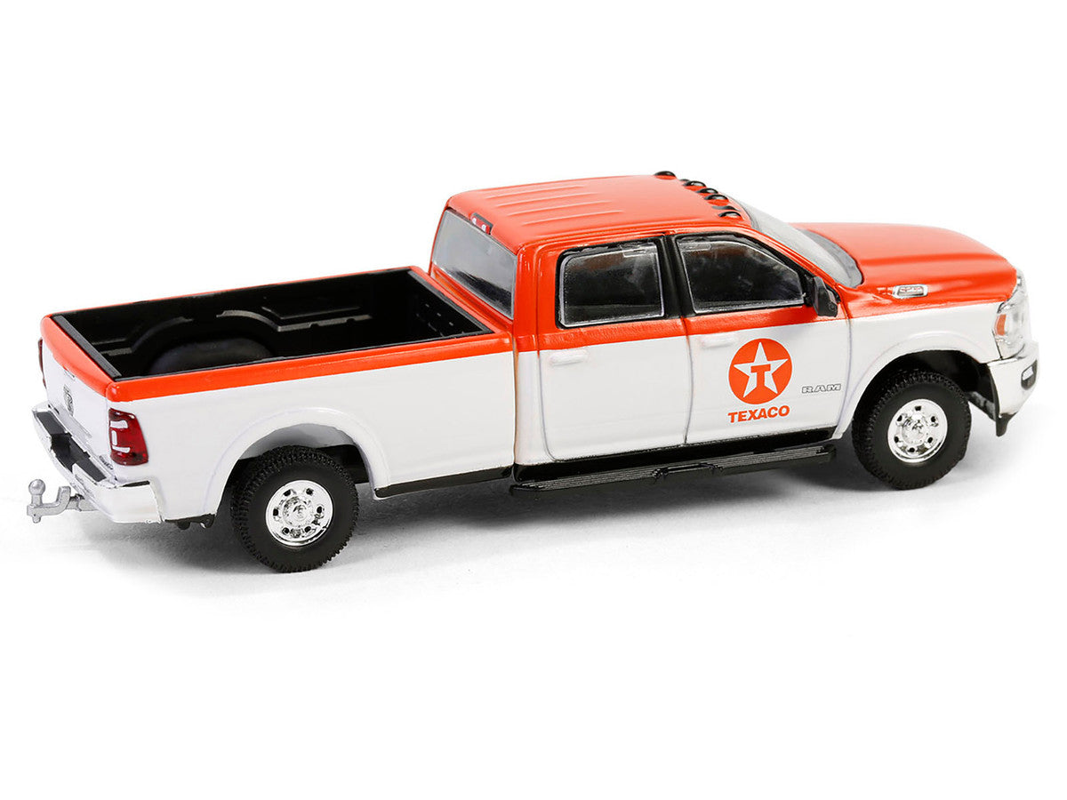2023 Ram 2500 Pickup Truck "Texaco" Orange and White "Texaco Special Edition" Series 1 1/64 Diecast Model Car by Greenlight LuxuryLifeWay Online Store