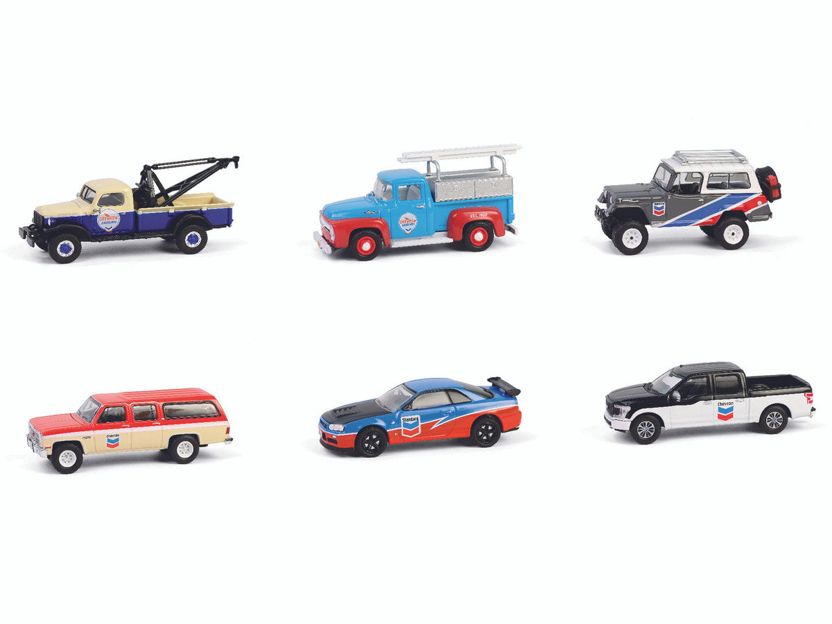 "Chevron Special Edition" Series 1 Set of 6 pieces 1/64 Diecast Model Cars by Greenlight LuxuryLifeWay Online Store