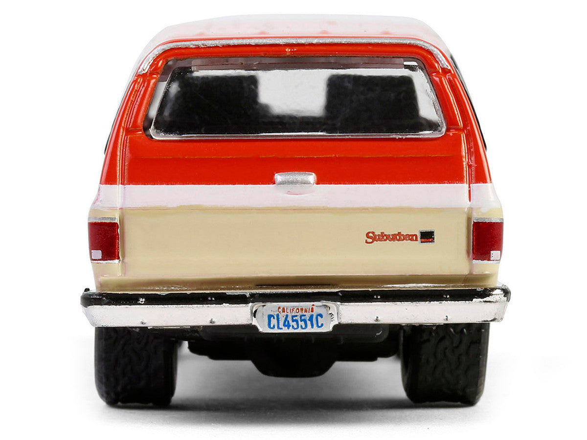 1988 GMC Suburban Sierra Classic C10 "Chevron" Orange and Beige with White Stripes "Chevron Special Edition" Series 1 1/64 Diecast Model Car by Greenlight LuxuryLifeWay Online Store