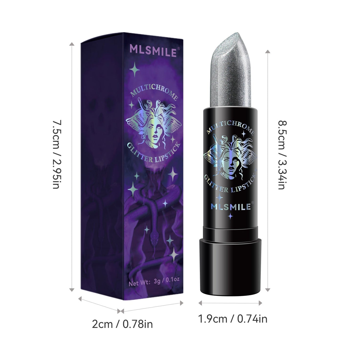 Ladies Pearl Sparkly Christmas Lipstick LadyShow.Store