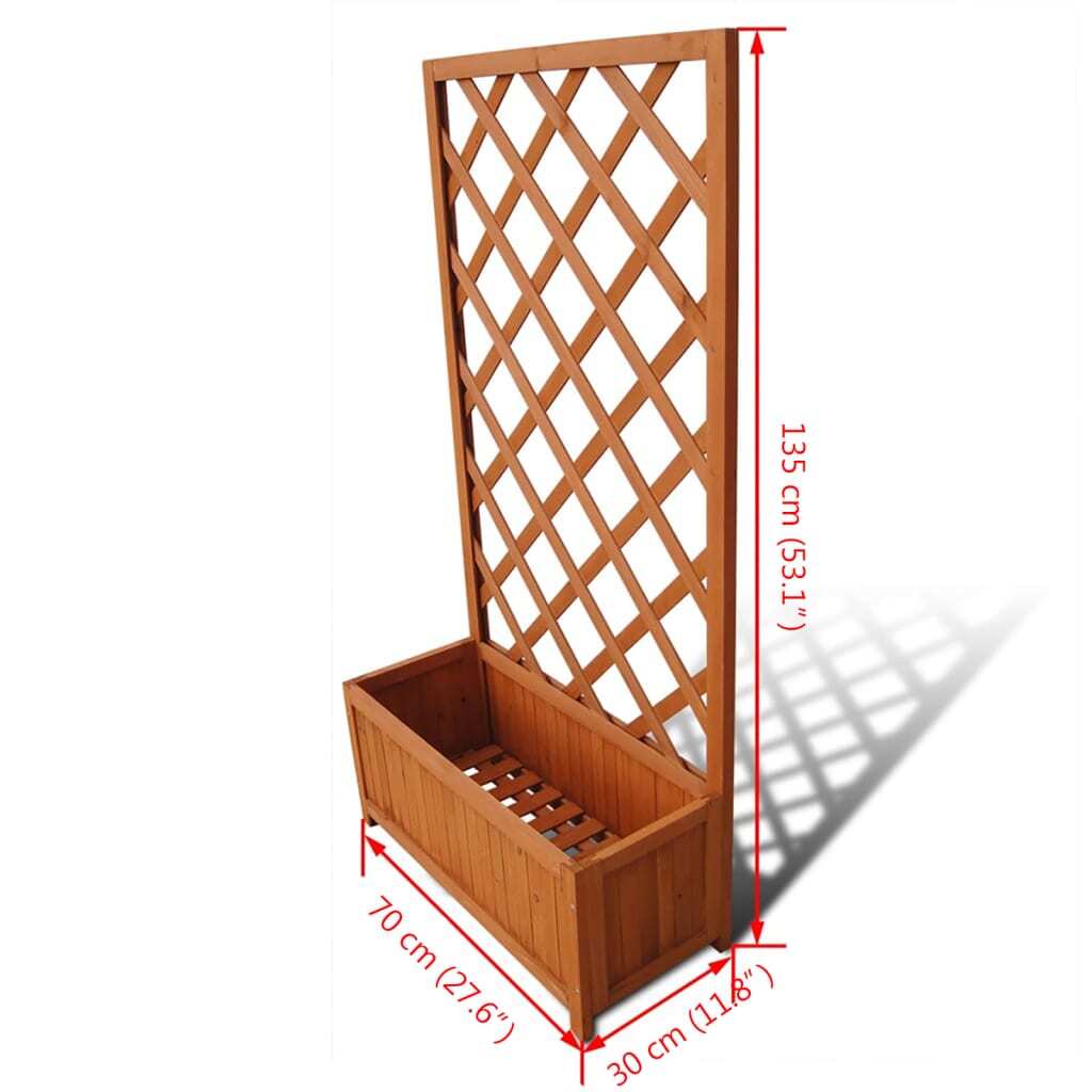 Trellis Planter 2' 4" x 11.8"  x 4' 5" LuxuryLifeWay Online Store