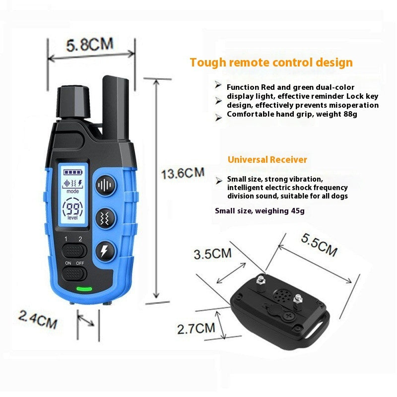 Big And Small Dogs Electric Shock Collar Remote Control Training Bark Stopper Pets Fashion