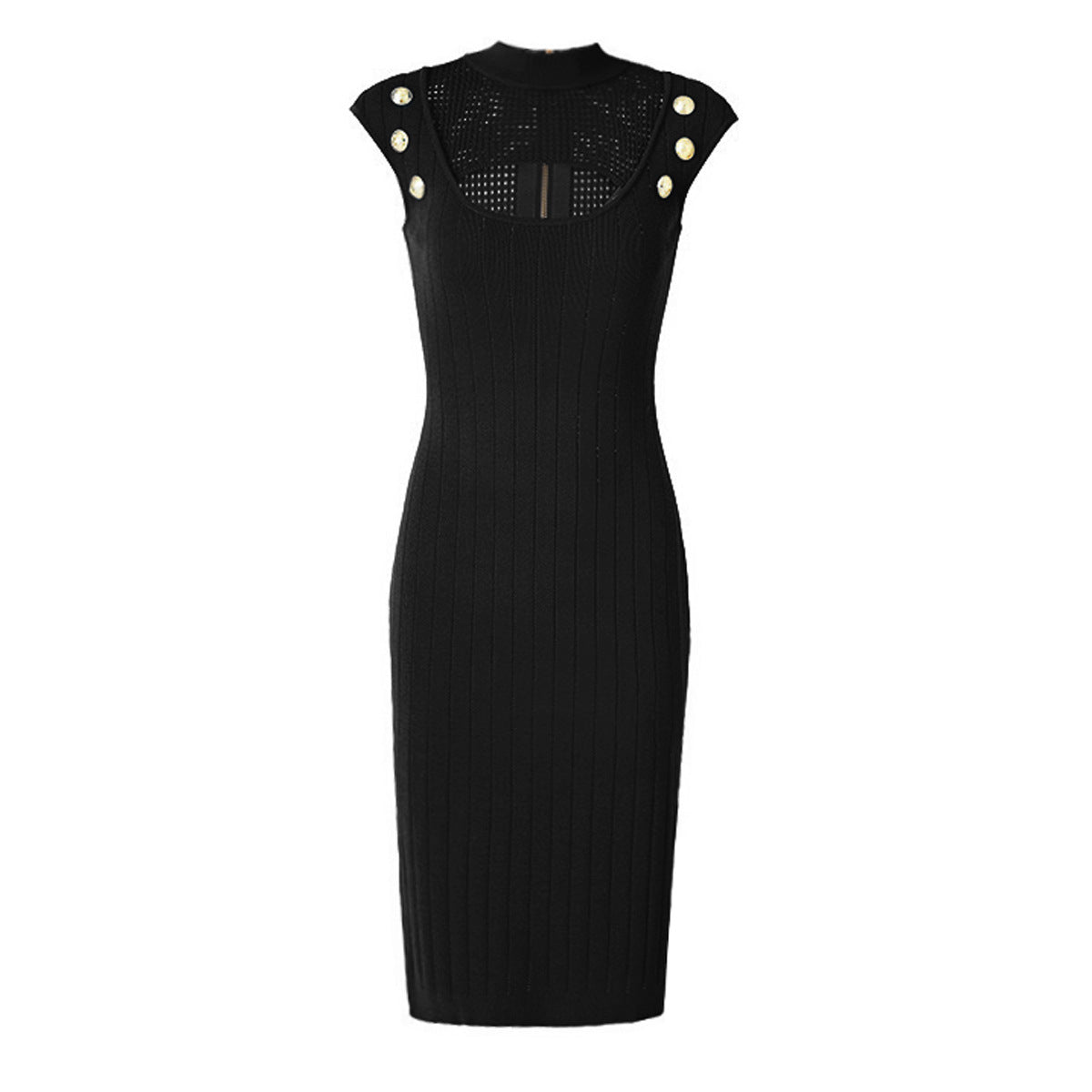 Fashion Hollowed-out Knitted Dress Women NorixaFashion.com