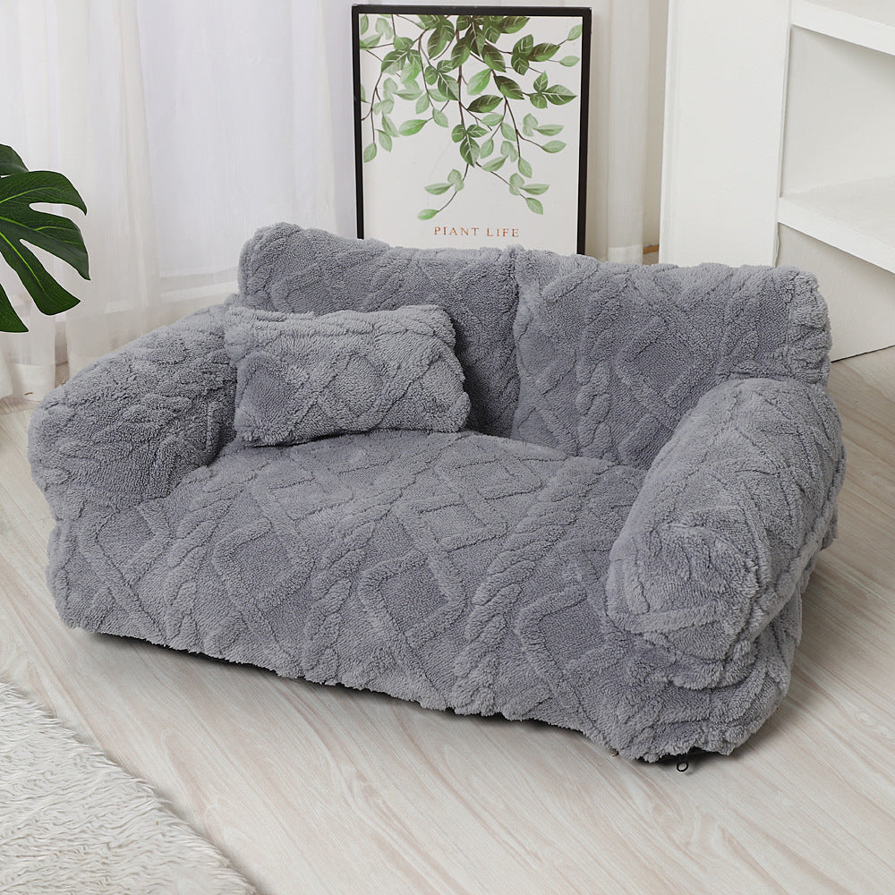 Pet Sofa Bed With Warming Features, Removable And Machine-washable Pets Fashion