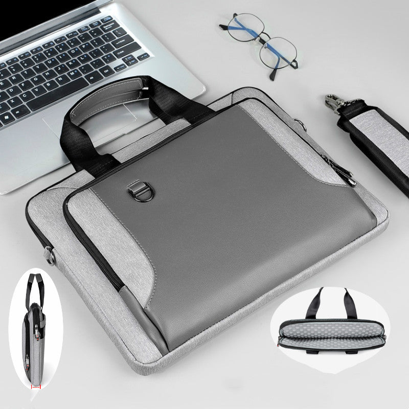 Laptop Bag Men's Handbag Briefcase Shockproof Pu Leather CJD
