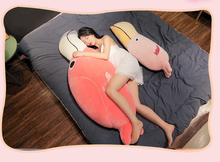 Cartoon Flamingo Parrot Plush Toy and Pillow Doll