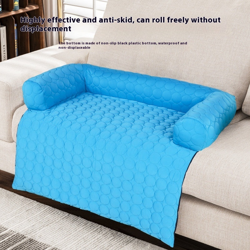 Popular Four Seasons Universal Ice Silk Dog Bed Pets Fashion
