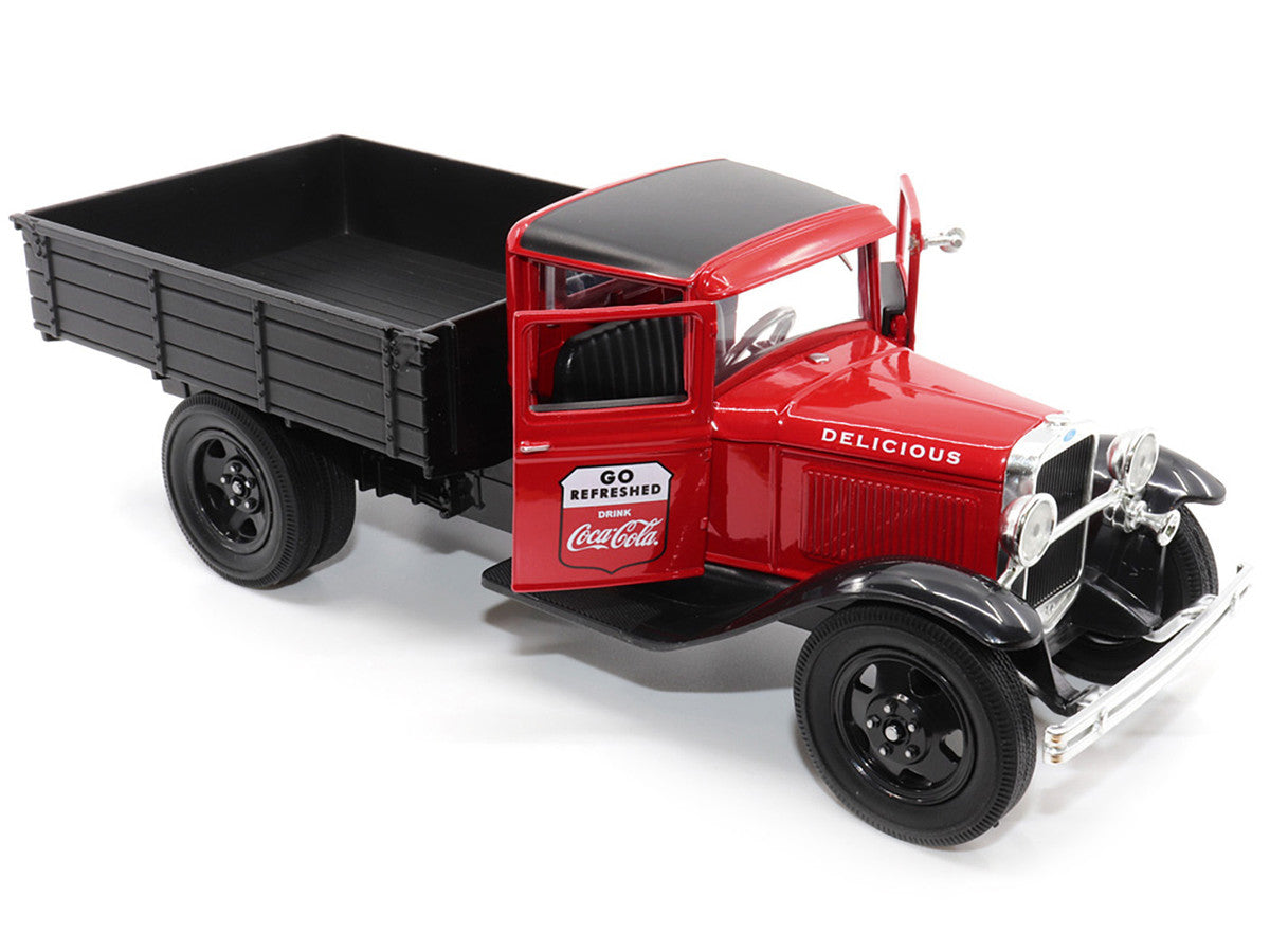 1931 Ford Model AA Pickup Truck Red and Black "Go Refreshed - Drink Coca-Cola" 1/24 Diecast Model Car by Motor City Classics LuxuryLifeWay Online Store