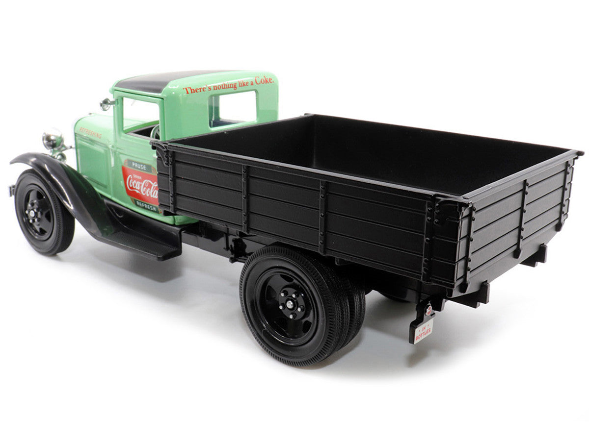 1931 Ford Model AA Pickup Truck Light Green and Black "Pause. Refresh. Drink Coca-Cola" 1/24 Diecast Model Car by Motor City Classics LuxuryLifeWay Online Store