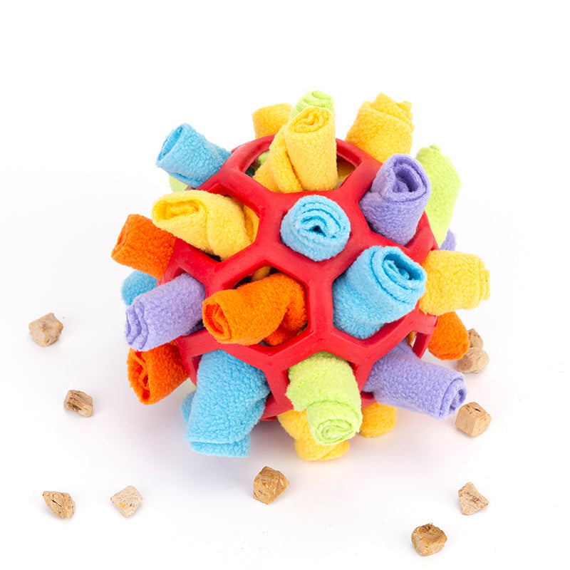 Pet Dog Sniff & Snack Puzzle Ball  Snuffle Ball Canine Enrichment Nose Pad Toys Pets Fashion