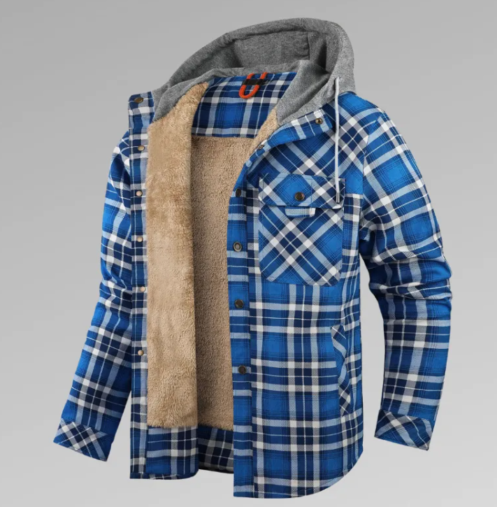 Winter Warm Hooded Plaid Jacket Best YouTube Store