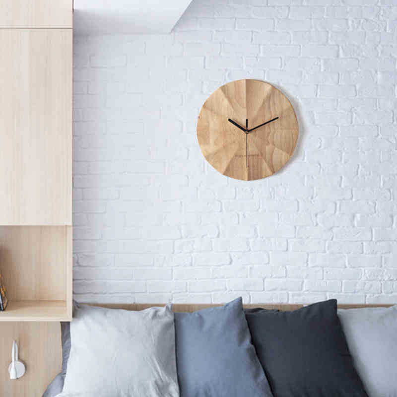Wooden clock wall clock PearlNestDecor.com