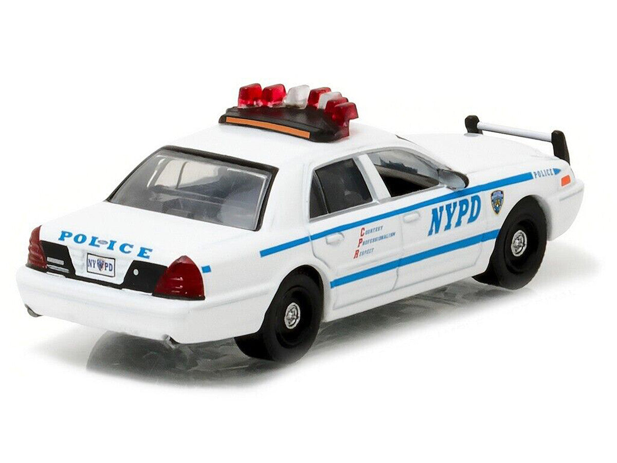 2011 Ford Crown Victoria Police New York Police Department (NYPD) with NYPD Squad Number Decal Sheet Hobby Exclusive 1/64 Diecast Model Car by Greenlight LuxuryLifeWay Online Store