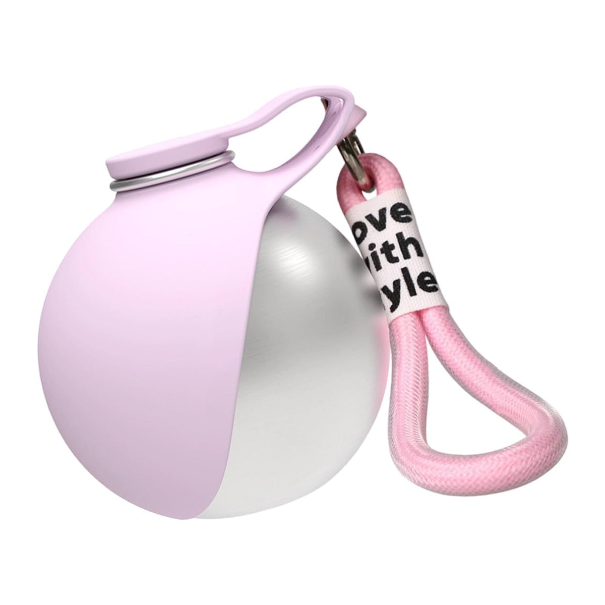Outdoor 304 Stainless Steel Round Hanging Carabiner Folding Silicone Water Bottle Pets Fashion