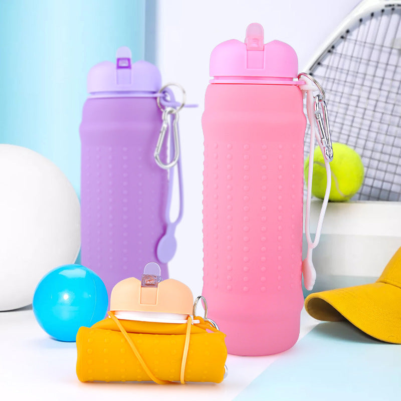 Portable Silicone Water Bottle for Outdoor Travel LadyShow.Store