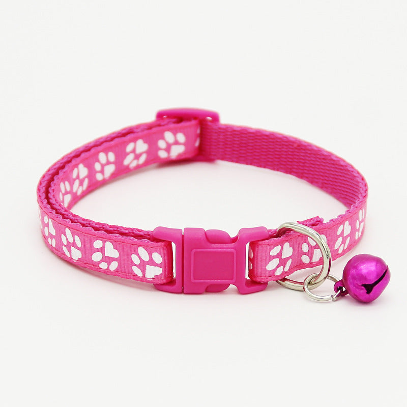 The pet cat wears a bell collar Pets Fashion