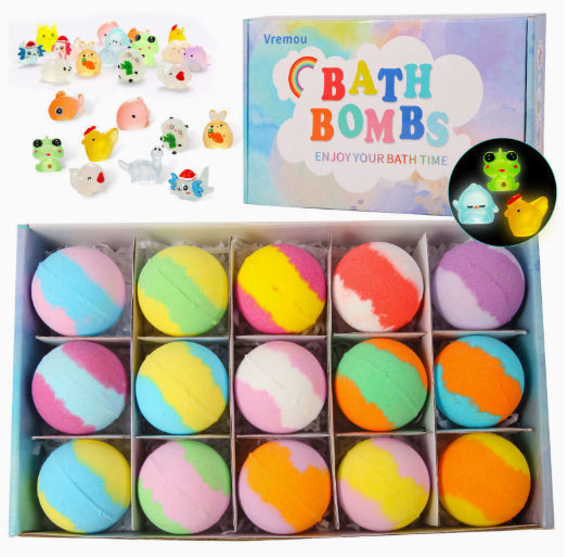 Glow-in-the-Dark Doll-Shaped Bath Bombs - Kids Bath Time Fun Set with Fizzing Bubble Foam LadyShow.Store