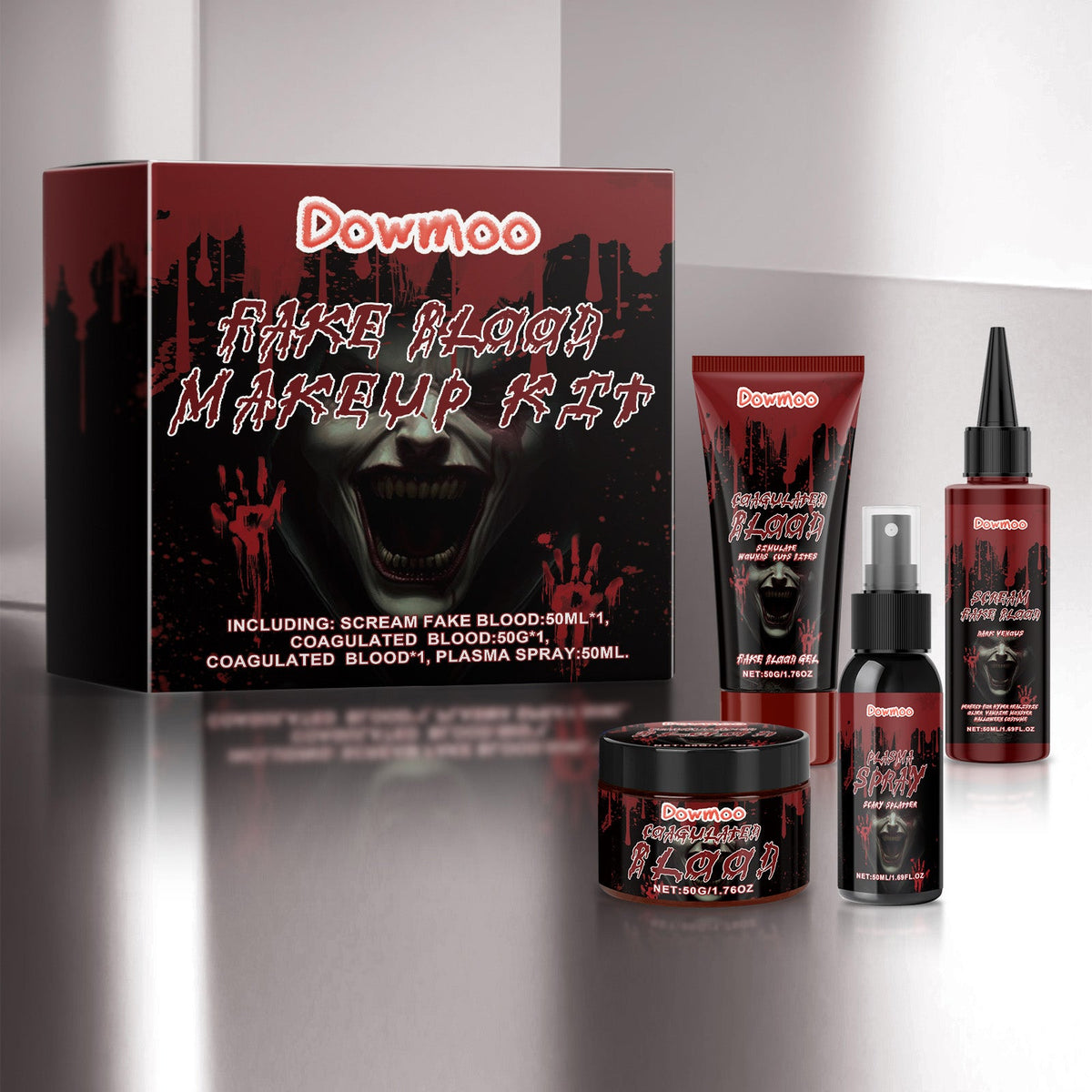 Halloween Fake Blood Effect Makeup Set 1 Set 1box Tri Light Beauty