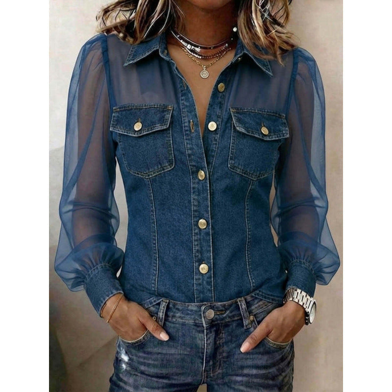 Europe And The United States Cross-border Foreign Trade Women's Clothing 2026 Independent Station AliExpress Spring Summer Autumn New V Collar Lace Long Sleeve Jacket NorixaFashion.com