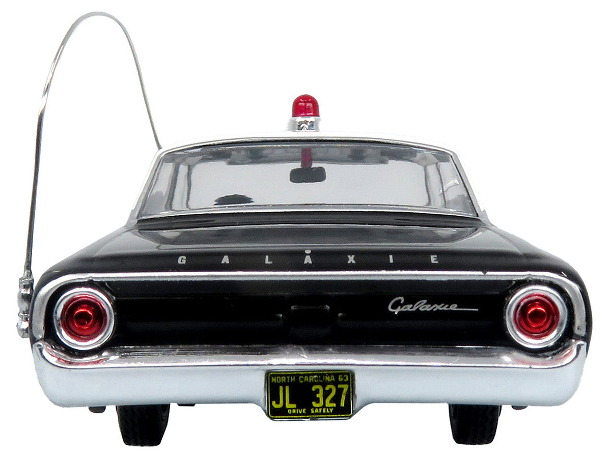 1964 Ford Galaxie 500 Police Car "Mount Airy Mayberry Sheriff" Black and White 1/43 Diecast Model by Iconic Replicas LuxuryLifeWay Online Store