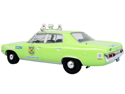 1972 AMC Matador Police Car "Cleveland Police Department" Light Green 1/43 Diecast Model by Iconic Replicas LuxuryLifeWay Online Store