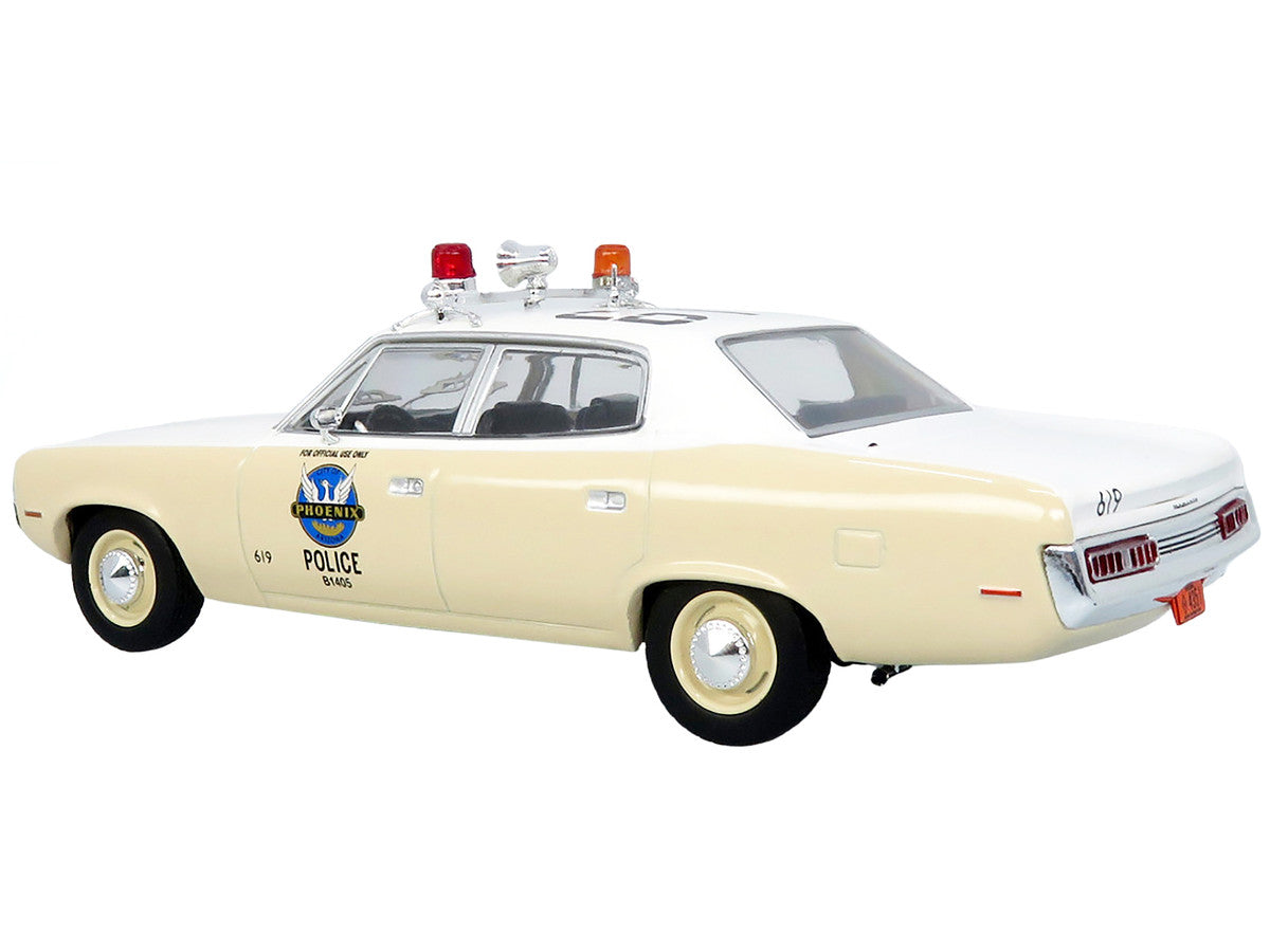 1972 AMC Matador Police Car "Phoenix Police Department" White and Beige 1/43 Diecast Model by Iconic Replicas LuxuryLifeWay Online Store
