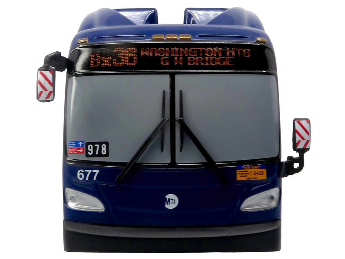 New Flyer Xcelsior Transit Bus "MTA New York City" Blue with Graphics "The Bus & Motorcoach Collection" Limited Edition to 504 Pieces Worldwide 1/43 Model by Iconic Replicas LuxuryLifeWay Online Store