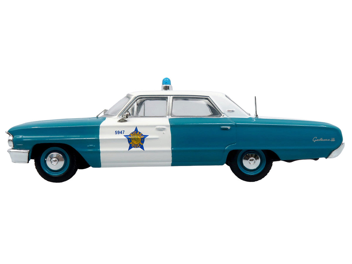 1964 Ford Galaxie 500 Police Car "Chicago Police Department" Blue and White "Five0" Series Limited Edition to 504 pieces Worldwide 1/43 Diecast Model by Iconic Replicas LuxuryLifeWay Online Store