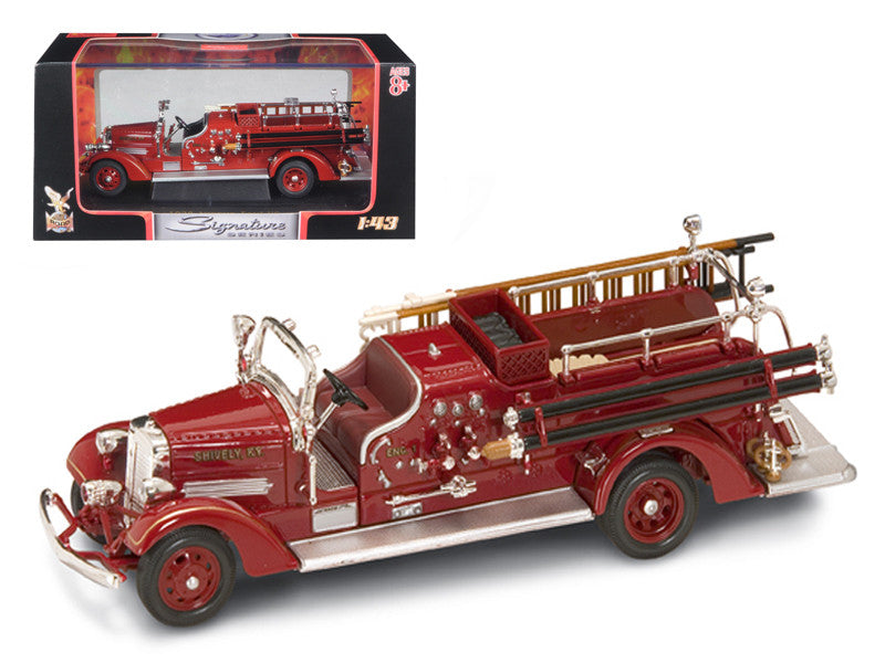 1938 Ahrens Fox VC Fire Engine Red 1/43 Diecast Model by Road Signature LuxuryLifeWay Online Store