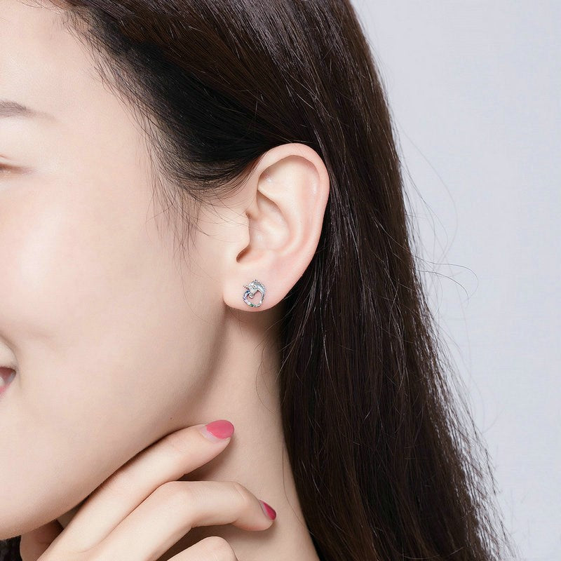 Sterling Silver S925 Stud Earrings LadyShow.Store