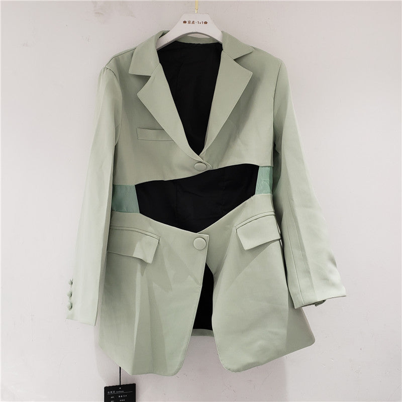 Irregular suit with waist Best YouTube Store