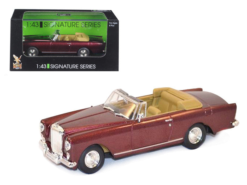 1961 Bentley Continental S2 Park Ward DHC Convertible Burgundy 1/43 Diecast Car Model by Road Signature LuxuryLifeWay Online Store