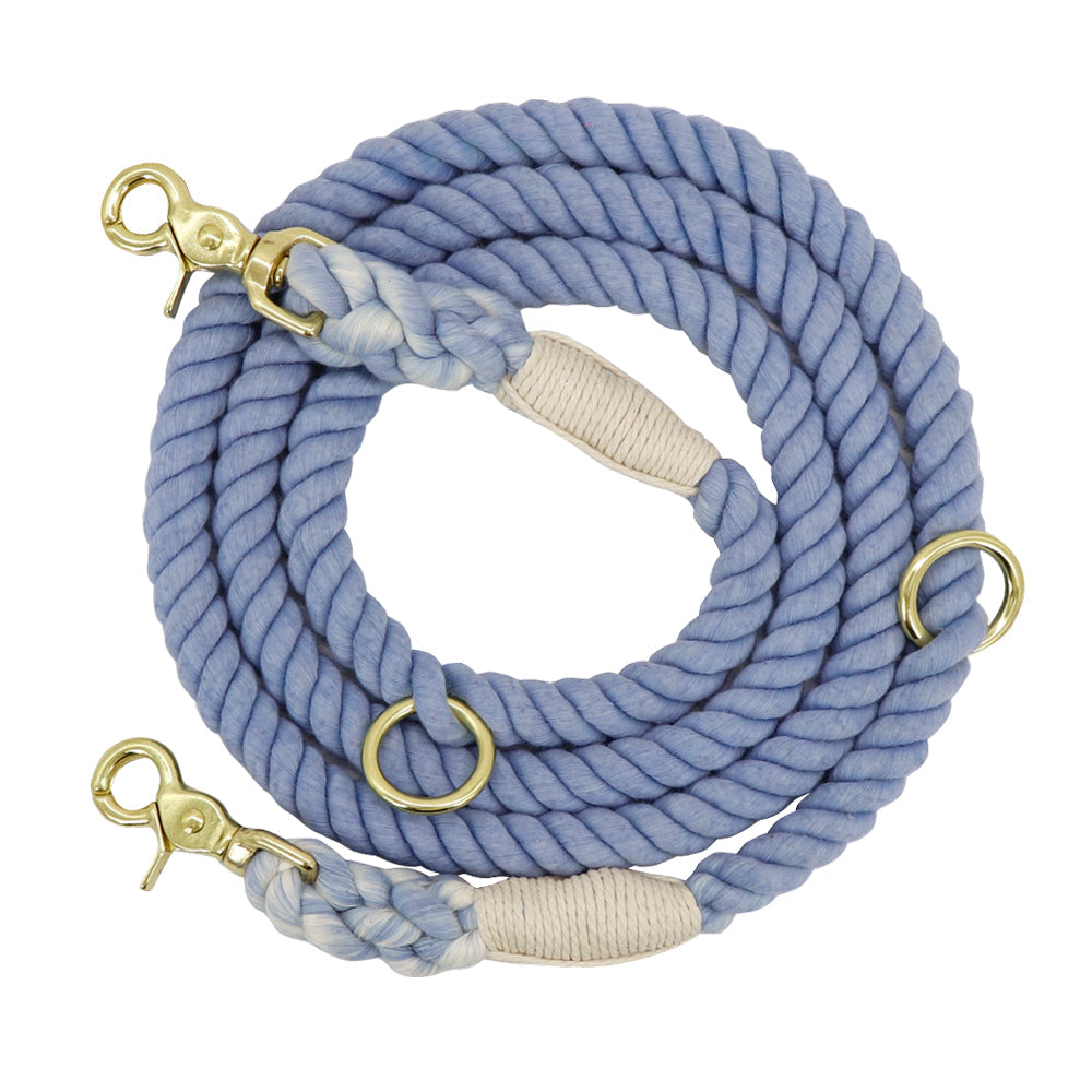 Gradient Color Dog Collars Accessories Leashes Rope Metal Chain Collar Strap Pet Outdoor Walking Training Long Traction Rope Pets Fashion