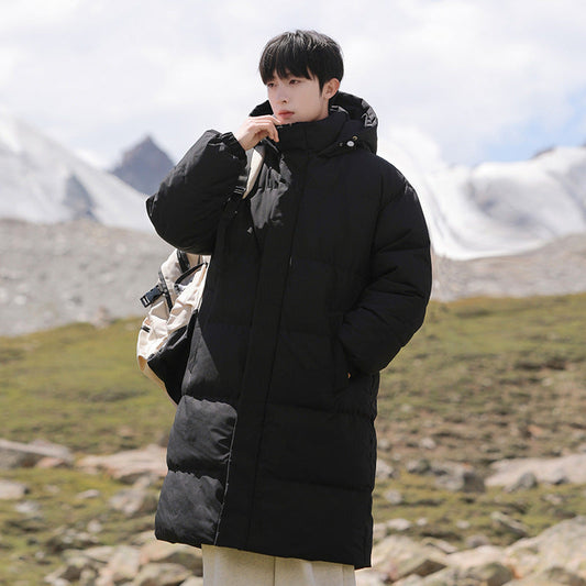 Mid-length Cotton Clothing Men's Thick Warm Jacket Best YouTube Store