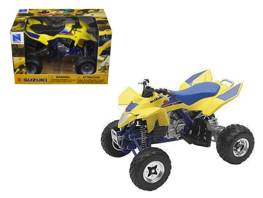 Suzuki Quad Racer R450 ATV Yellow and Blue 1/12 Diecast Model by New Ray LuxuryLifeWay Online Store