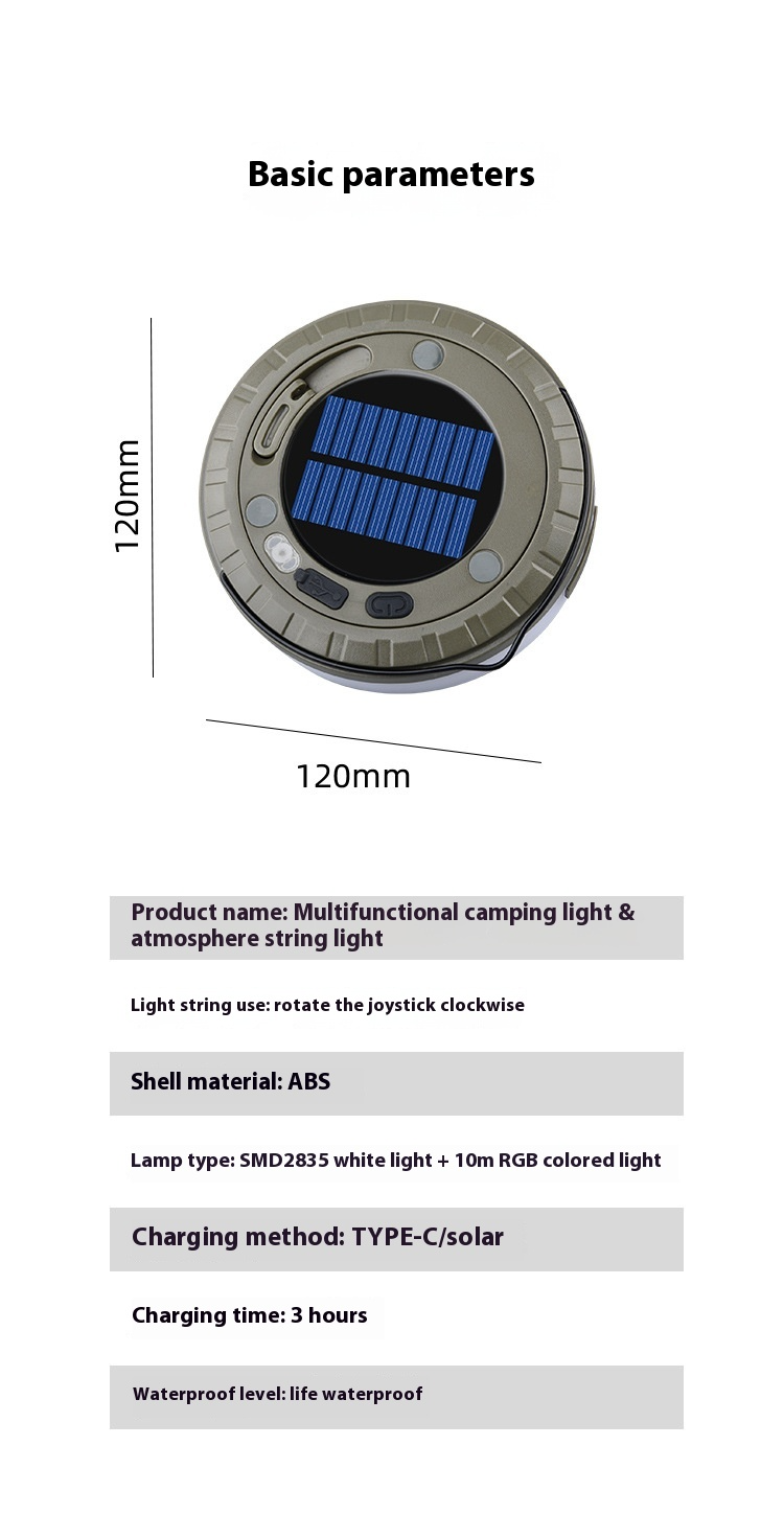 Outdoor Solar Camping Tent Light Best YouTube Store