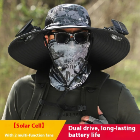 Solar Fan Sunshade Hat Best YouTube Store