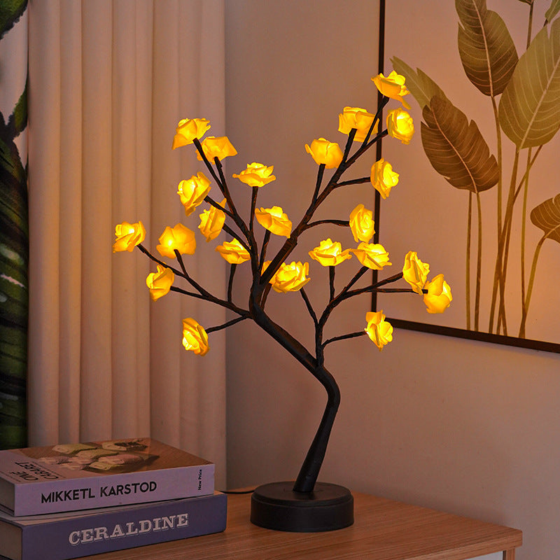 Table Lamp Flower Tree PearlNestDecor.com
