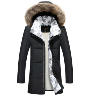 new down jacket men's long section Korean youth lovers men's winter large size coat thickening LuxuryLifeWay Online Store