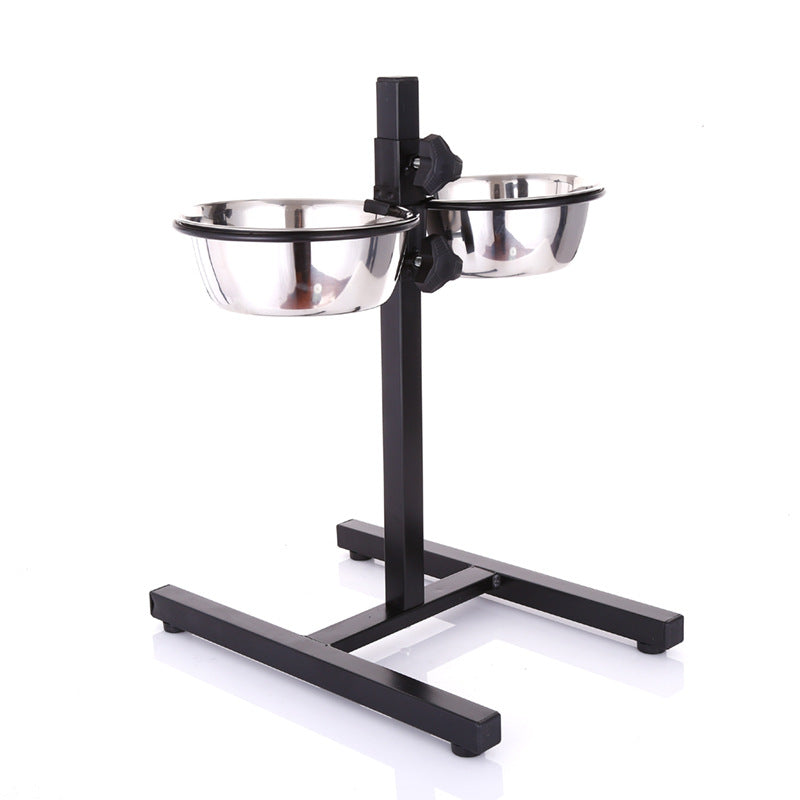 Stainless steel liftable dog bowl Pets Fashion