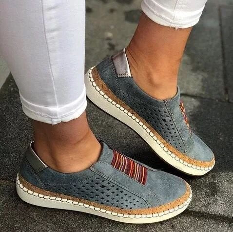 Large Size Casual Shoes European And American Canvas Shoes Women's Loafers LadyShow.Store