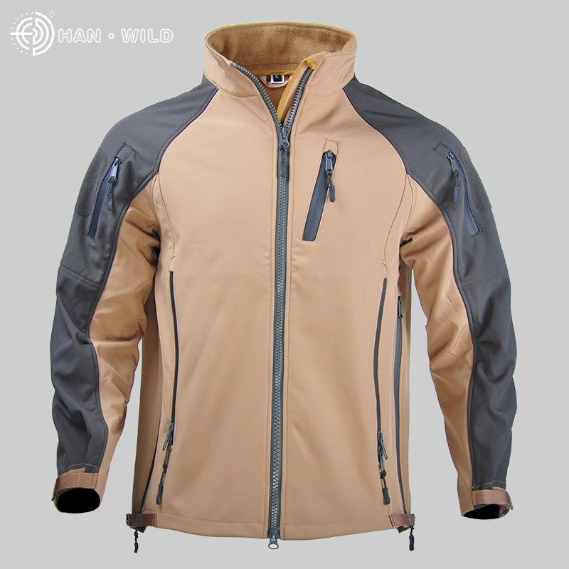 Men's Waterproof Tactical Softshell Jacket for Fall/Winter Pi-Mart