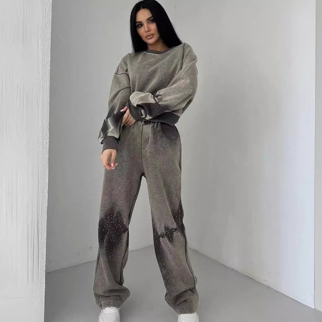 Hot Girl Sweater Trousers Suit Women LadyShow.Store