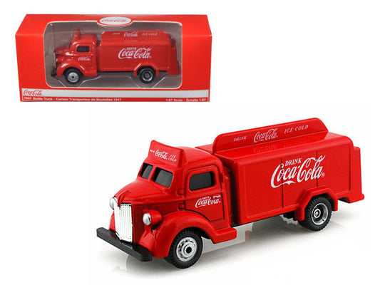 1947 Coca Cola Delivery Bottle Truck Red 1/87 Diecast Model by Motorcity Classics LuxuryLifeWay Online Store