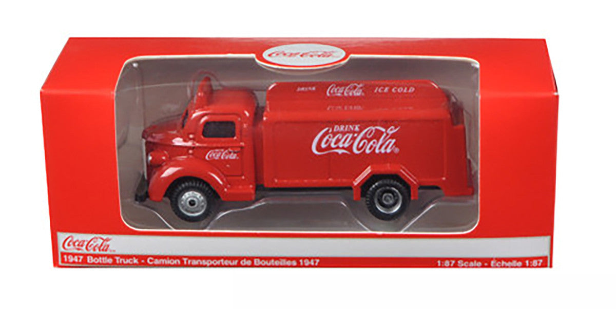 1947 Coca Cola Delivery Bottle Truck Red 1/87 Diecast Model by Motorcity Classics LuxuryLifeWay Online Store