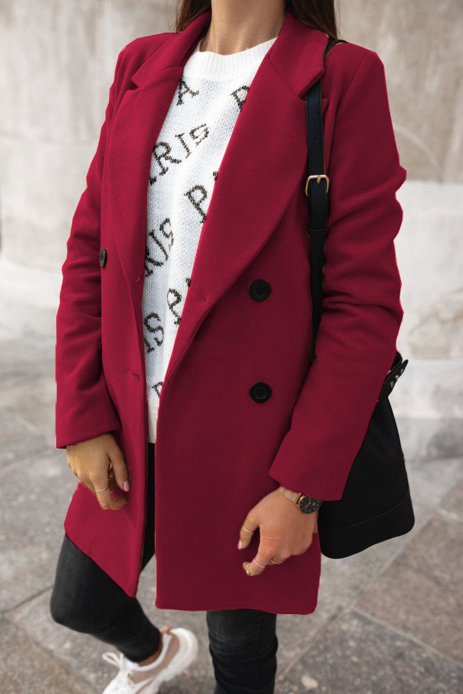 Classic Woolen Coat for Women NorixaFashion.com