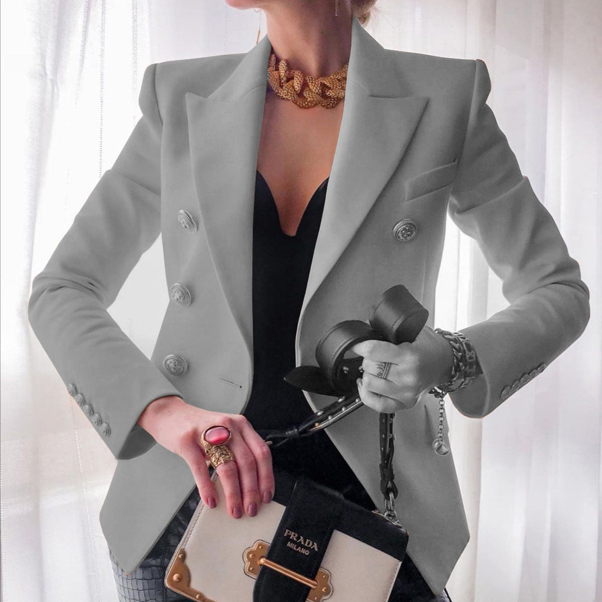 Casual suit jacket NorixaFashion.com