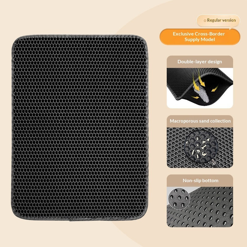 EVA Double-layer Removable Cat Litter Mat Pets Fashion