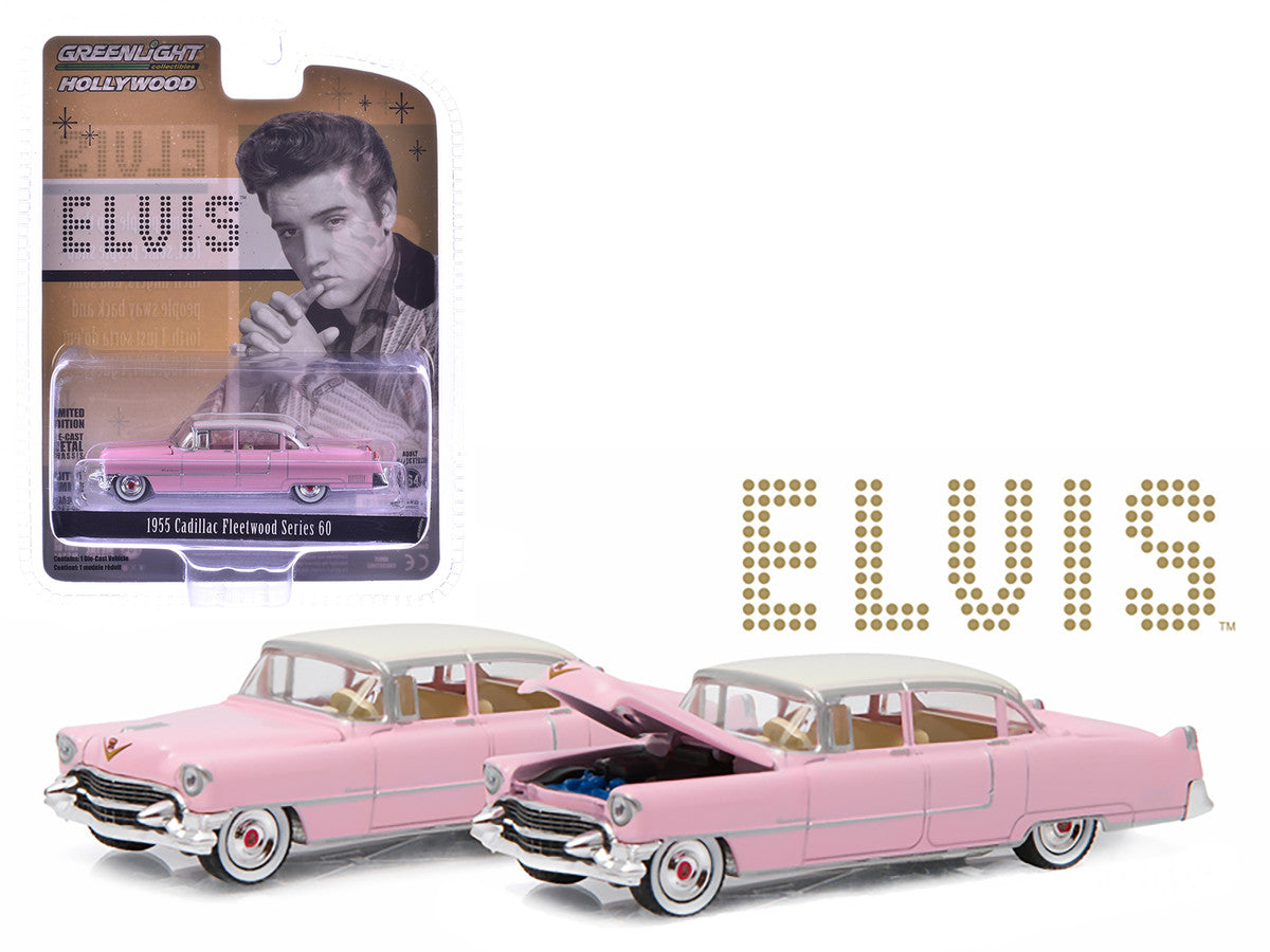 1955 Cadillac Fleetwood Series 60 Special Elvis Presley "Pink Cadillac" (1935-1977) 1/64 Diecast Model Car by Greenlight LuxuryLifeWay Online Store